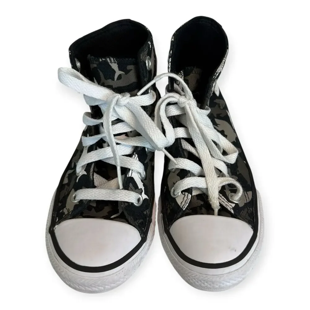 Converse Chuck Taylor All Star Kids Shark Camo High Top Sneakers Size 12 Kids